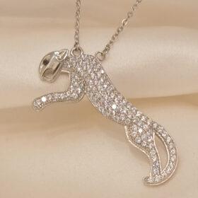 Real Silver Jaguar Design Necklace 925( 7.38 gms)