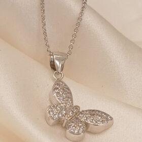 Real Silver Necklace Butterfly 925( 4.06 gms)