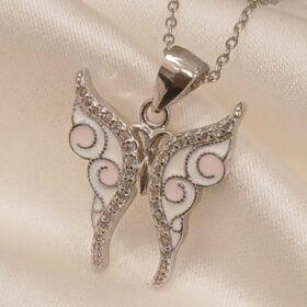 Real Silver Butterfly Necklace 925(3.92 gms)