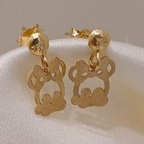 Real Gold Kids Stud Earring 18k(0.74 gms)