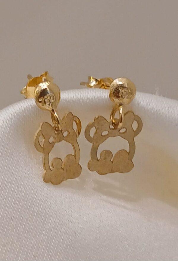 Real Gold Kids Stud Earring 18k(0.74 gms)