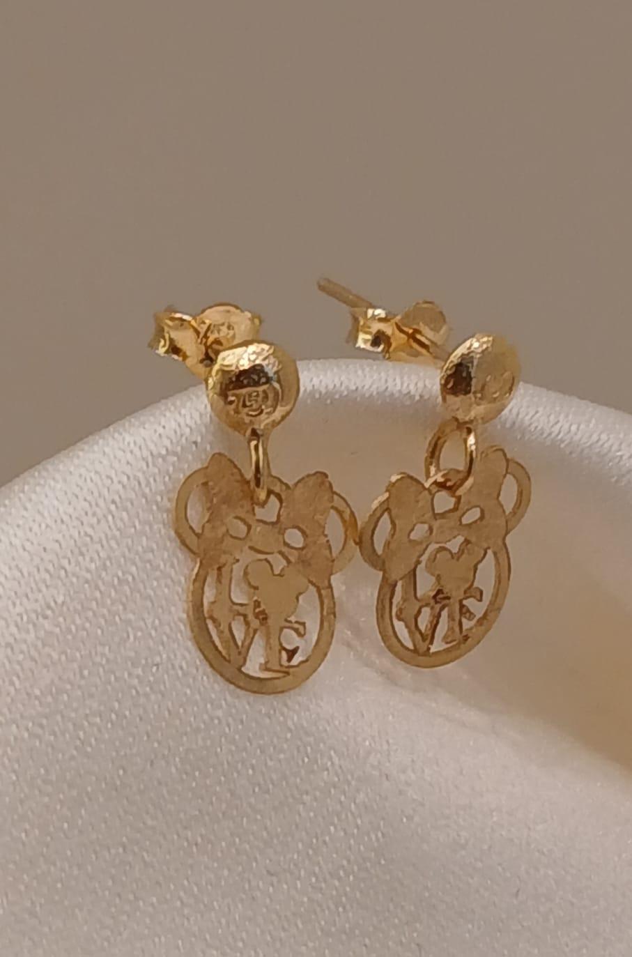 Real Gold Stud Earring 18k(0.64 gms)
