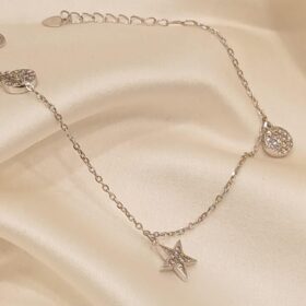 925 Sterling Star Silver Bracelet (2.38 gms)