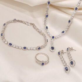 925 Real Silver FullSet (Necklace/Earring/Ring/Bracelet)33.29 gms