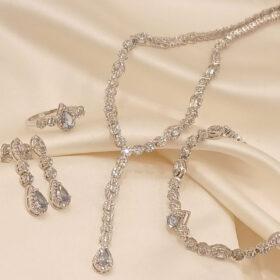 925 Real Silver FullSet (Necklace/Earring/Ring/Bracelet)33.16 gms