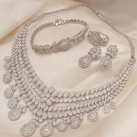 925 Real Silver FullSet (Necklace/Earring/Ring/Bracelet)102.26 gms