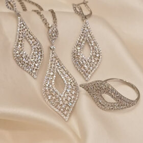 925 Real Silver Half Set (Necklace/Earring/Ring) 20.88 gms