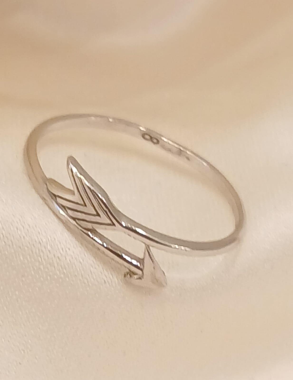 Real Silver Ring 925 (size: 8 ) 0.91 gms