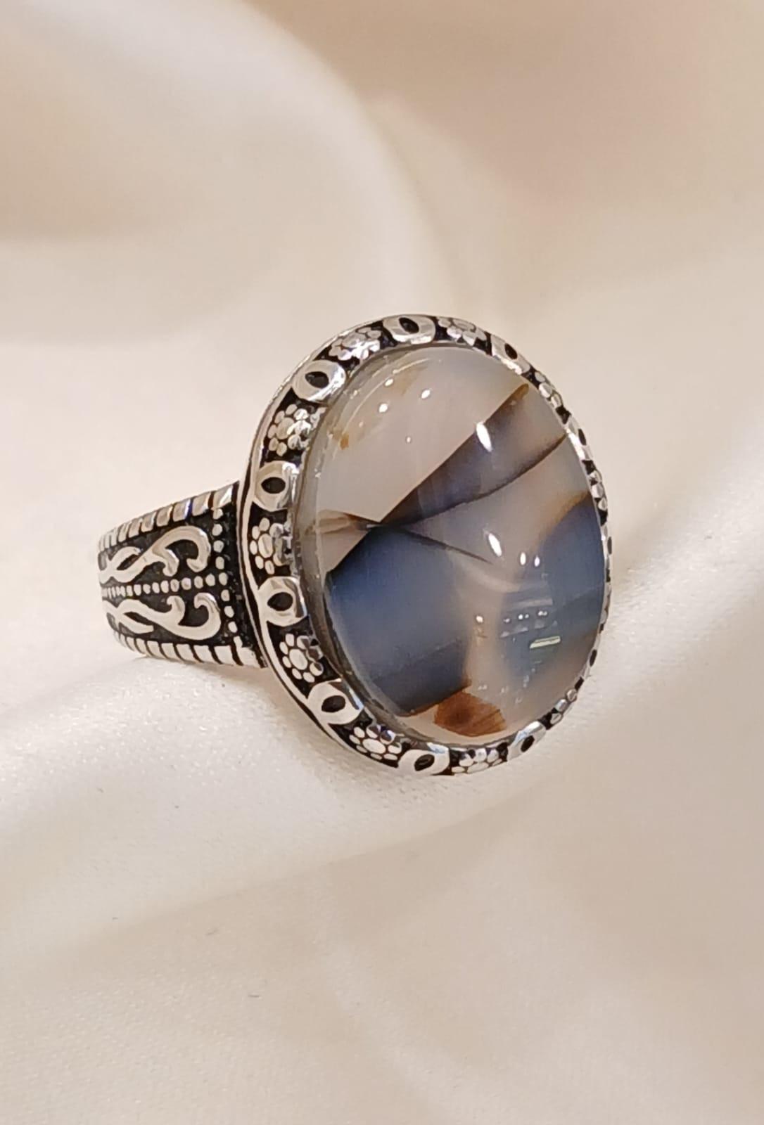 Real Silver Men Ring 925 (size: 8.9 ) 6.58 gms