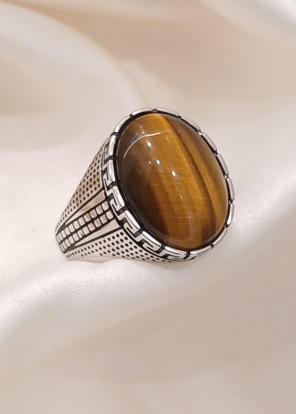 Real Silver Men Ring 925 (size: 11 ) 6.93 gms