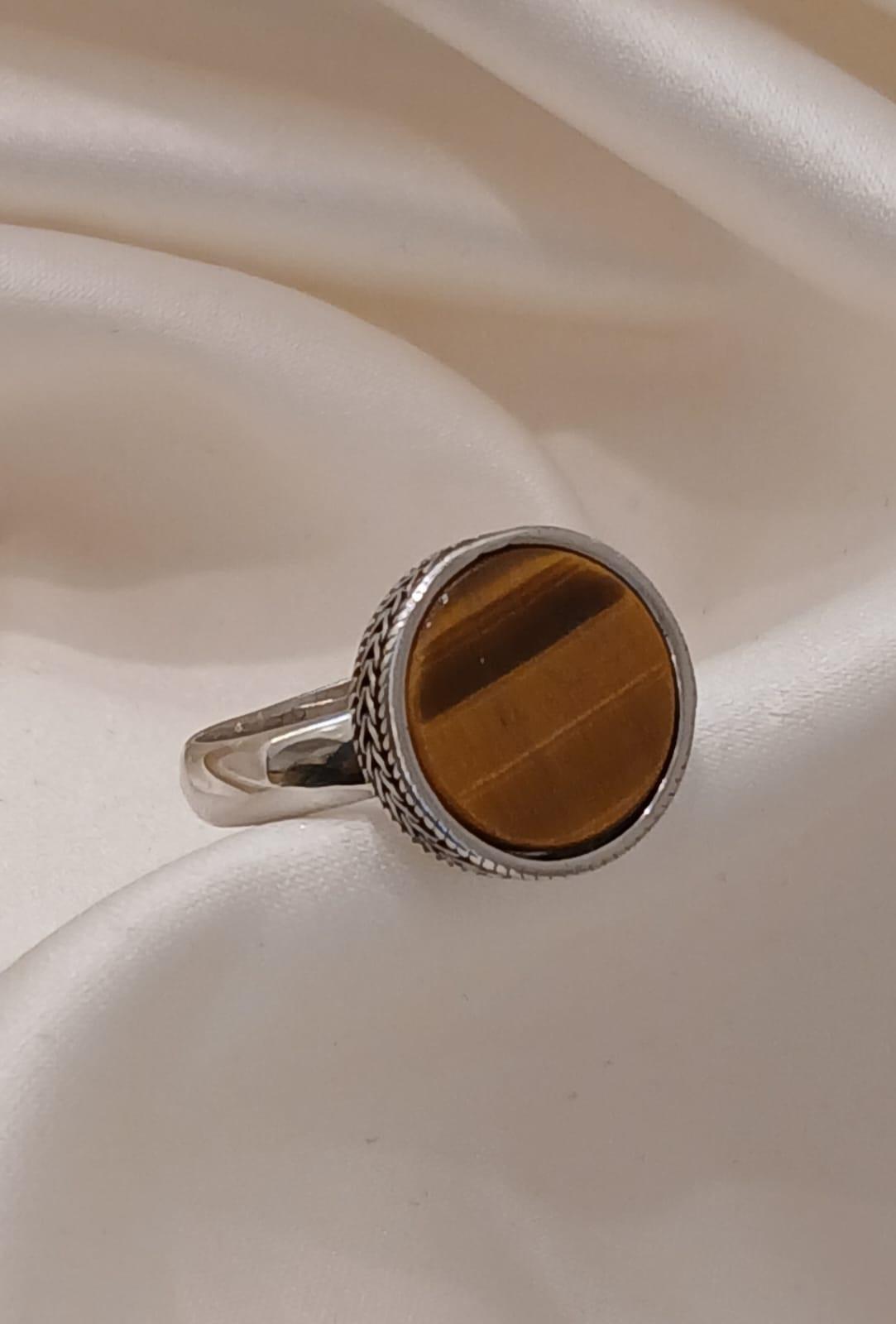 Real Silver Men Ring 925 (size: 10 ) 6.46 gms