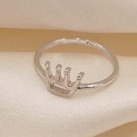 Real Silver Crown Ring 925 (size: 7/8 )1.40/1.50 gms