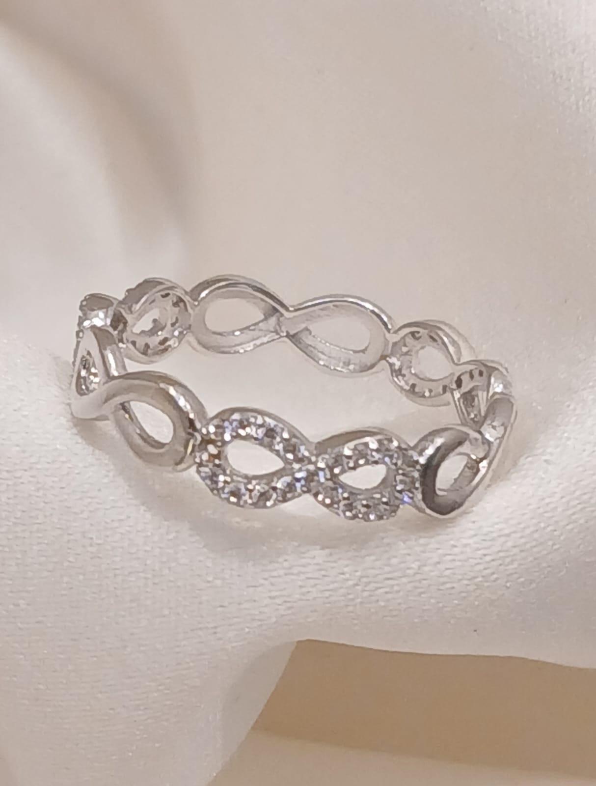 Real Silver Infinity Ring 925 (size: 7 )1.47 gms
