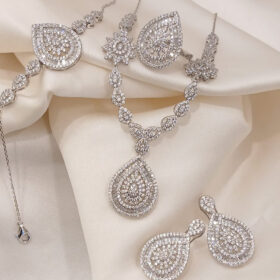 925 Real Silver Full Set (Necklace/Earring/Ring/Bracelet) 28.51 gms