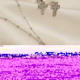 925 Real Silver Half Set Cross Bracelet(Cross Earring Free) 1.40/1.61 gms