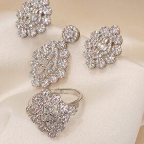 925 Real Silver Half Set (Pendant/Earring/Ring)11.06 gms