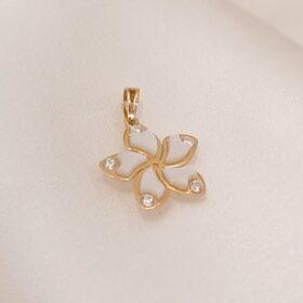 Real Gold Tiny Pearl Pendant 18K ( 0.54 gms)