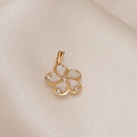 Real Gold Tiny Pearl Pendant 18K ( 0.54/0.56gms)