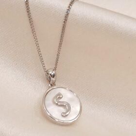 Real Silver Letter S Necklace 925 (2.00gms)