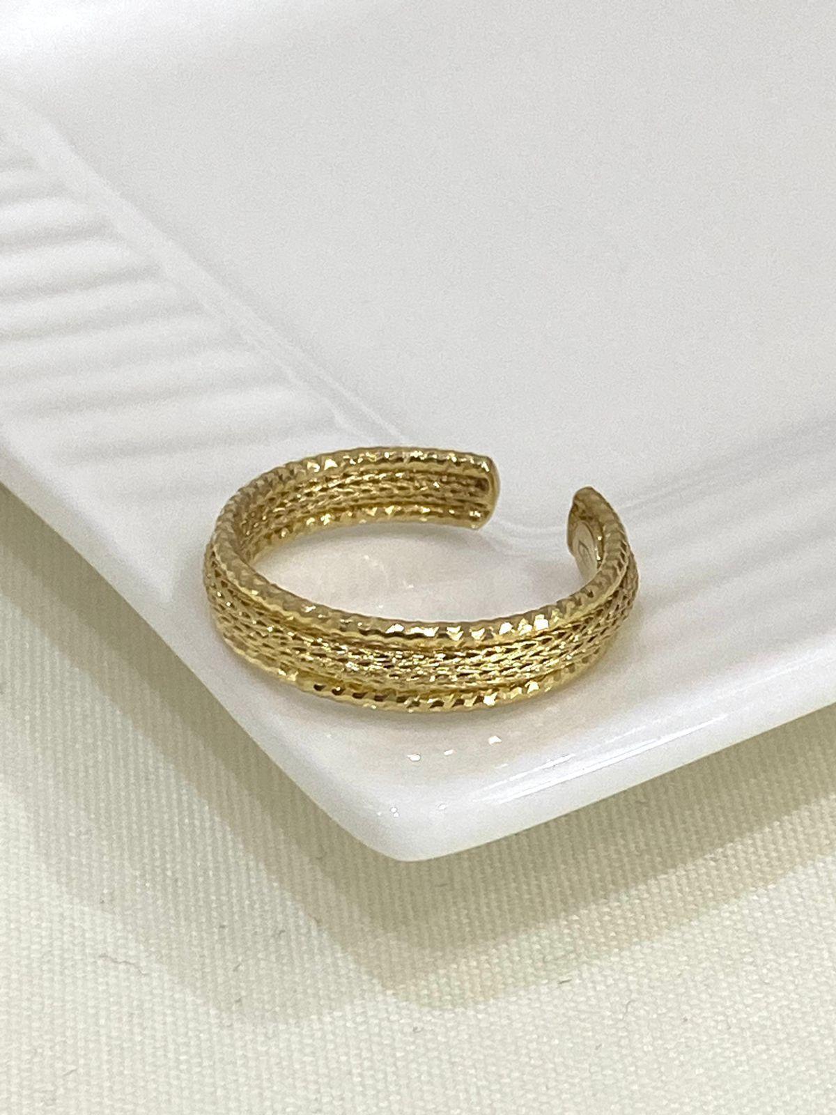 Real Gold Ring 18K (Size: 5.1)2.29 gms
